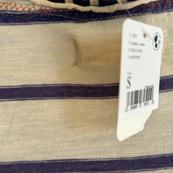 Free People Women's Stripey Prep Tee, Preppy Combo, small - We The Free - Picture 12 of 13